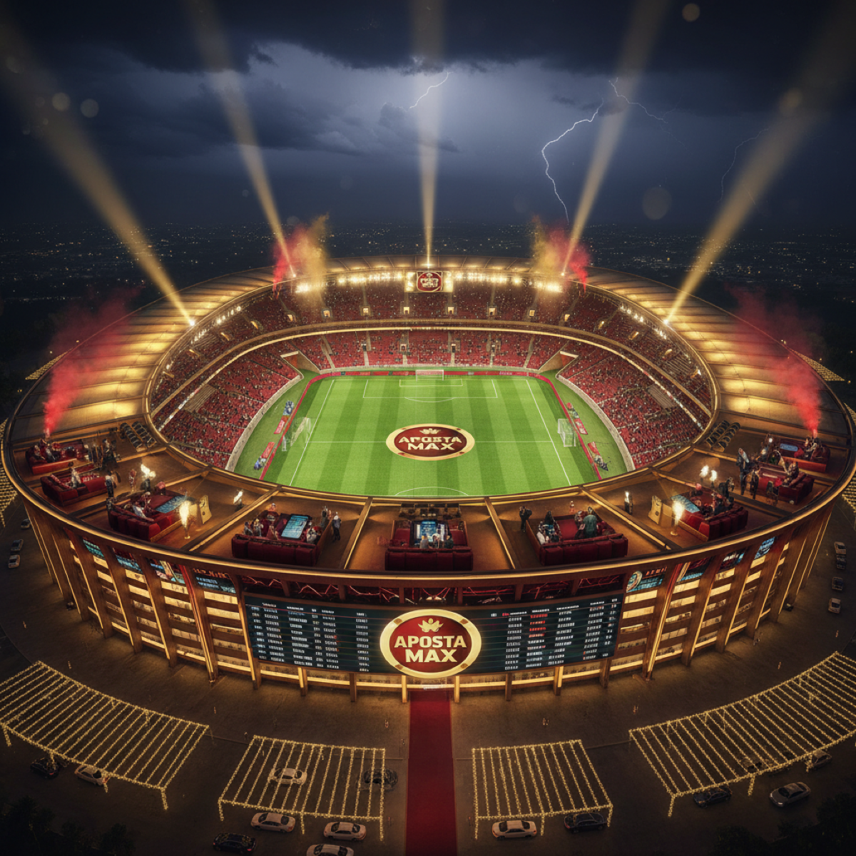 Estadio de futebol brasileiro